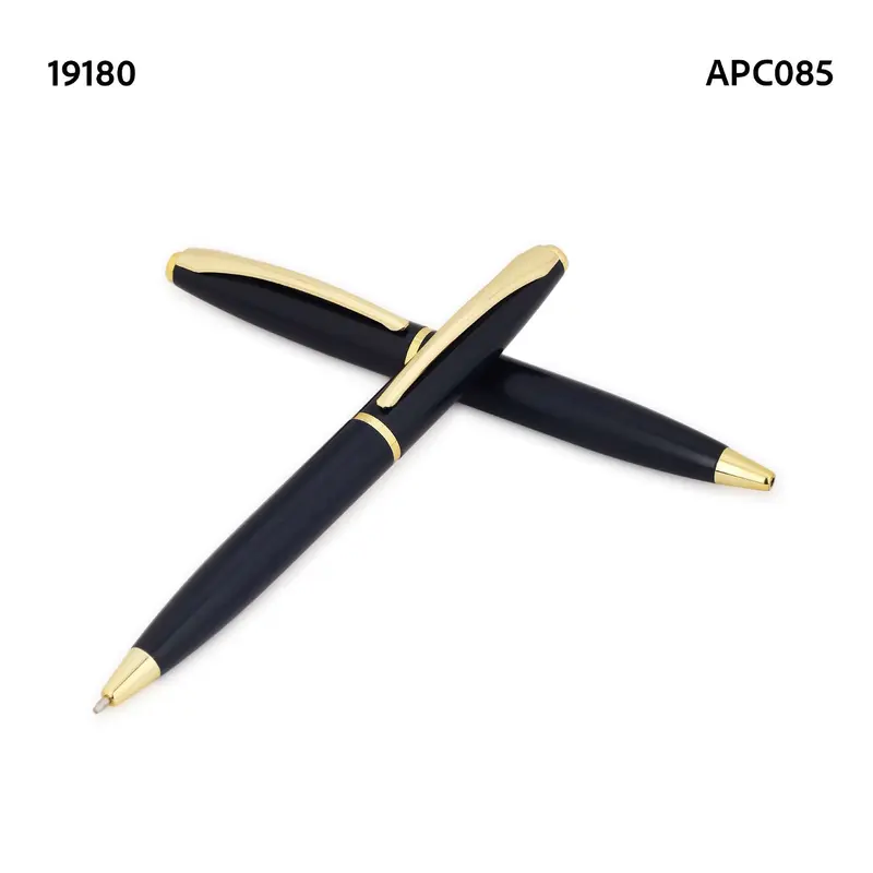 Navy & Gold Twist Ballpoint