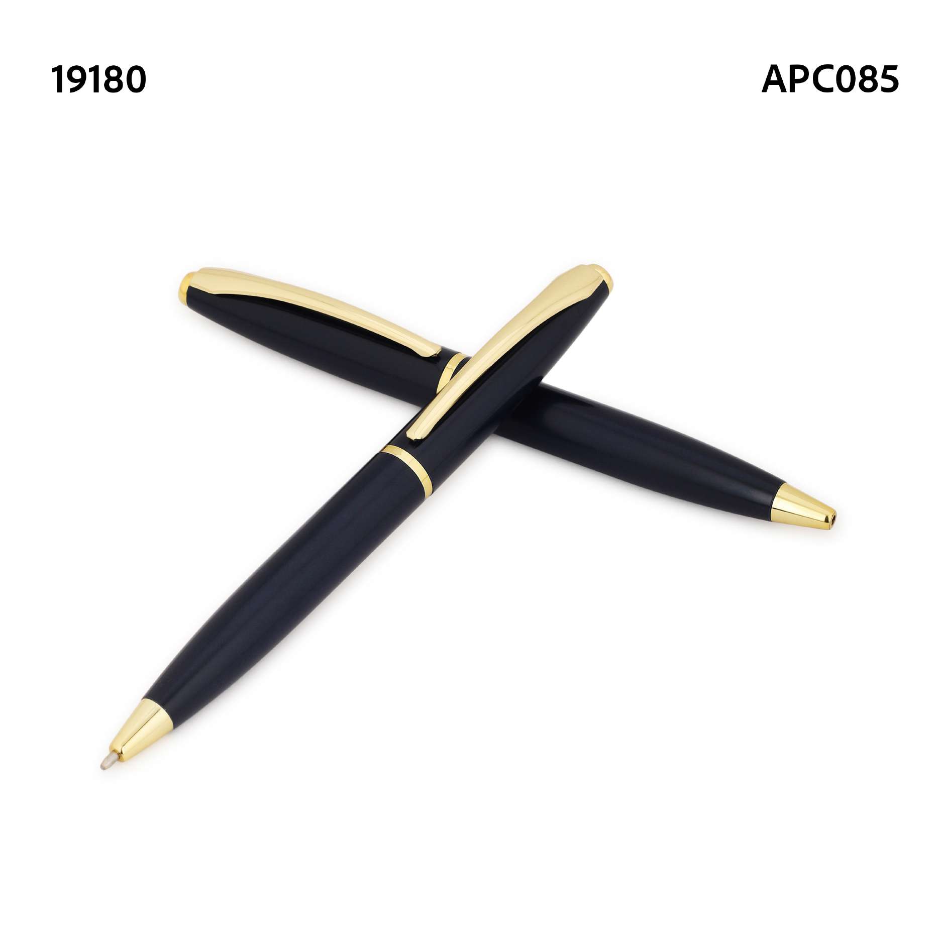 Navy & Gold Twist Ballpoint