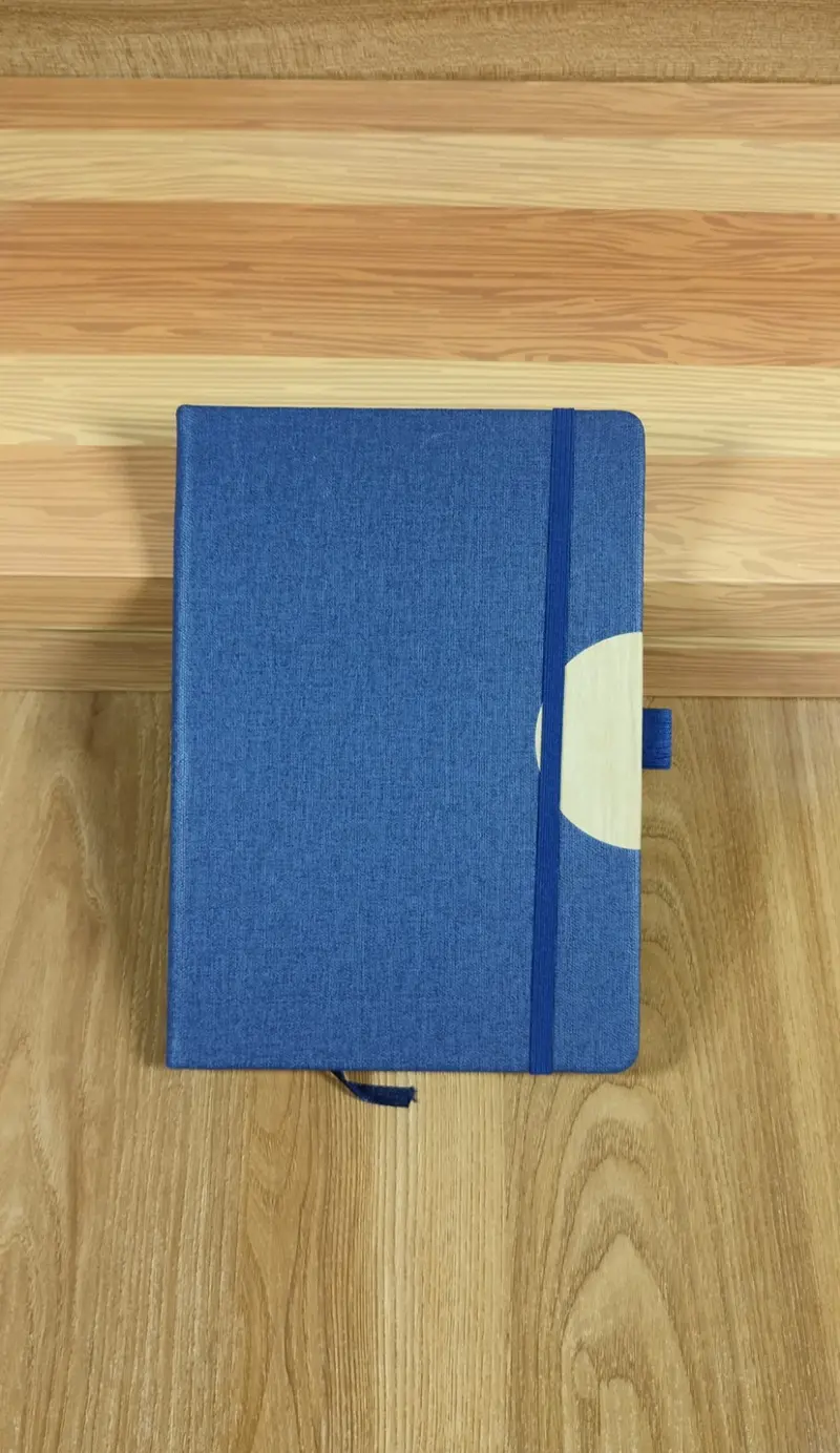 Notebook 07 — Denim & Wood Accent Notebook