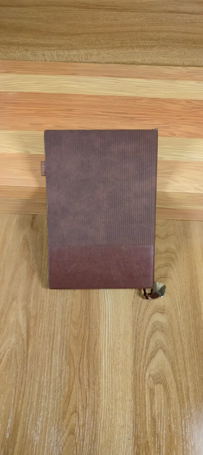 Notebook 09 — Chocolate Ribbed Two-Tone