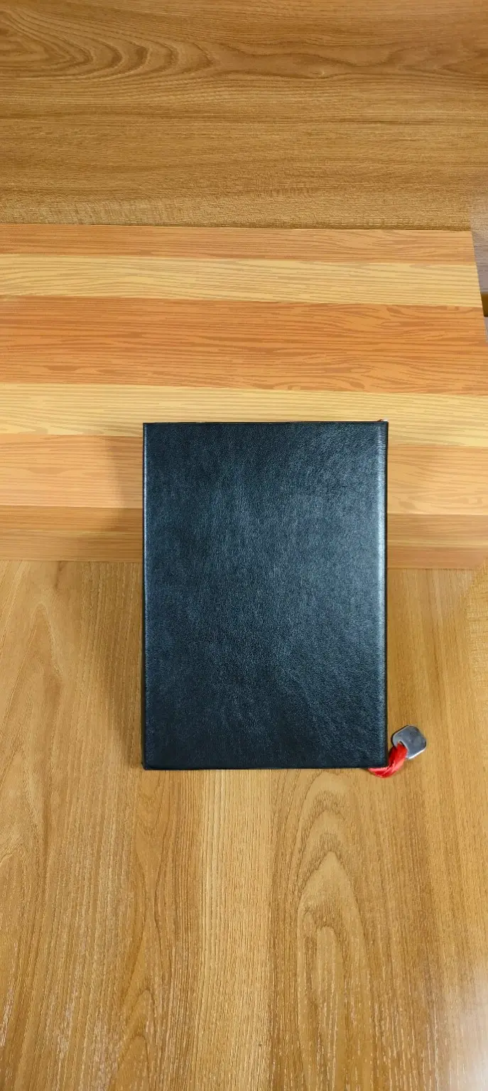 Notebook 14 — Black Ribbon-Charm Notebook