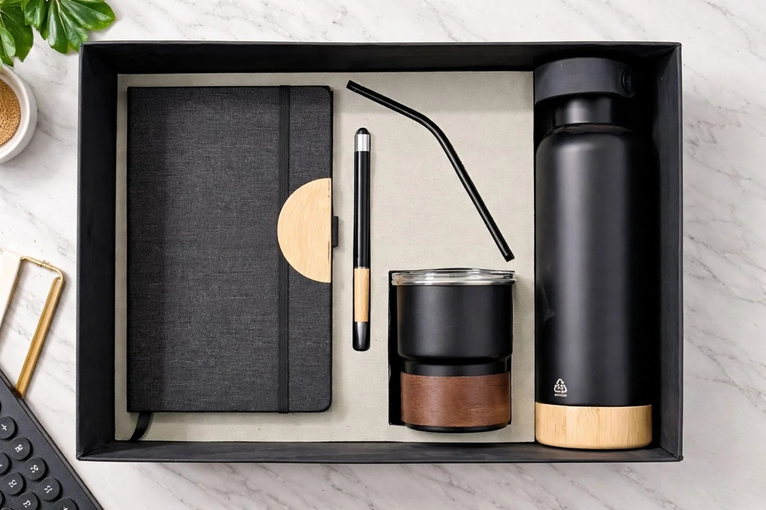 The Black & Bamboo Edit corporate gift set